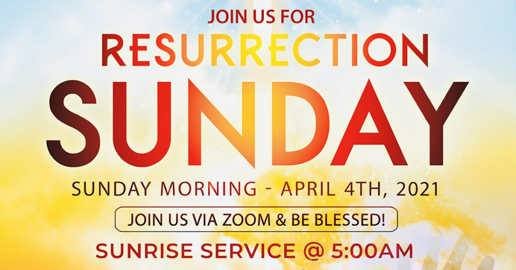 Greater House Of Prayer COGIC- Oakland CA | Resurrection Sunday Service | April 4th, 2021 | Sunrise Service @ 5:00am/pst